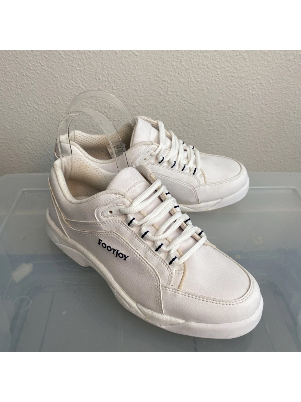 Footjoys greenjoys golf shoes removable spikes white lace up 9M 48767